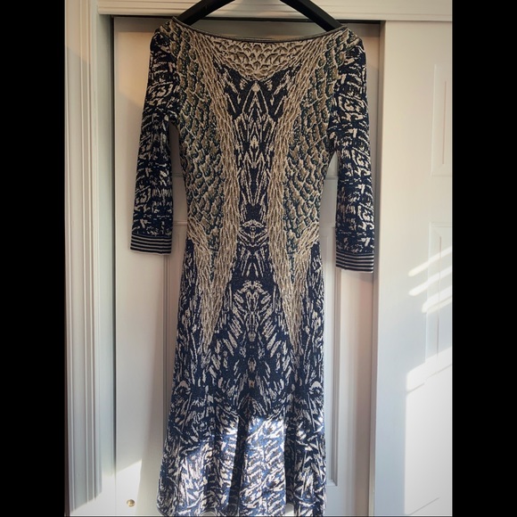 ZAC POSEN EMBROIDERED KNIT DRESS - Picture 2 of 4